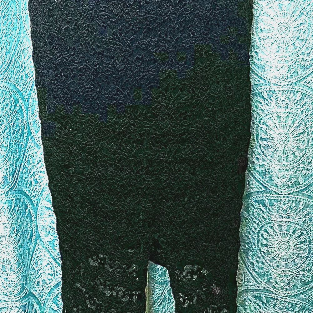 🌟 Vintage Anthro Weston Wear Lace Long Pencil Skirt Sz S/M - Picture 4 of 6
